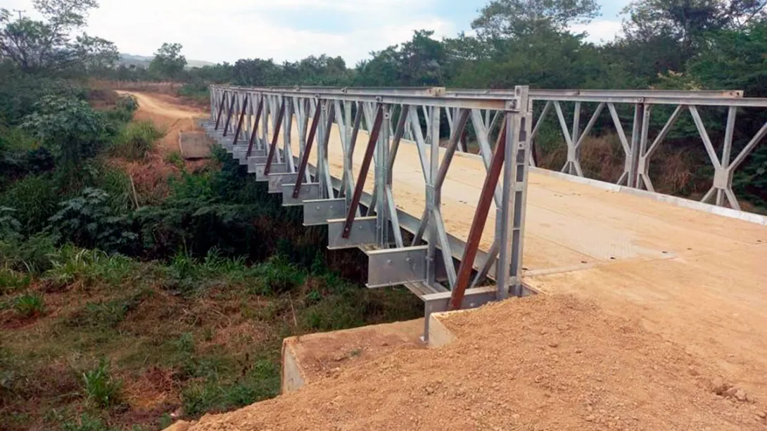 Puente construido en los Montes de María