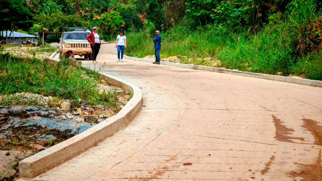 Placahuella construida en el municipio de San Pablo