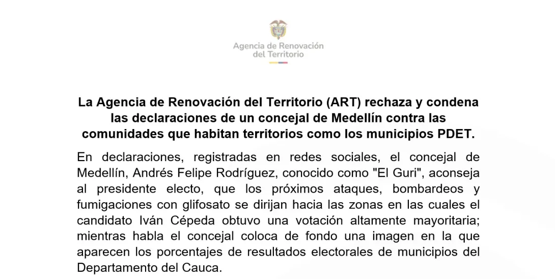 Captura de pantalla rechazo
