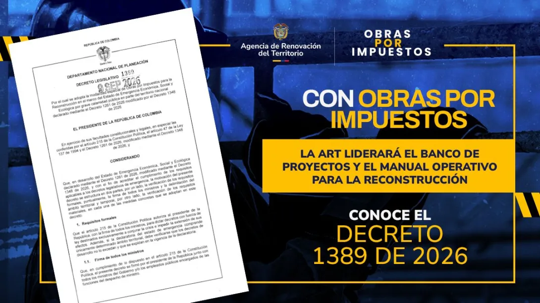 Diseño de información sobre el decreto 1389 de 2026