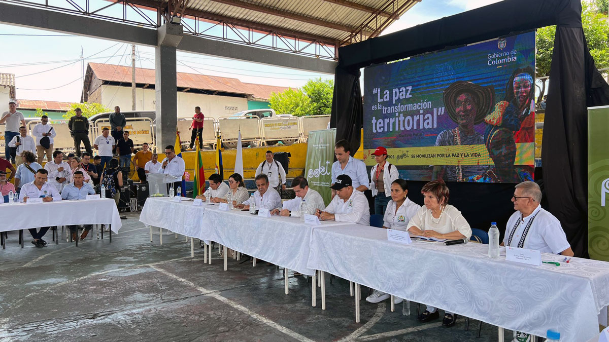Delegados del gobierno nacional en la actualización de los PATR